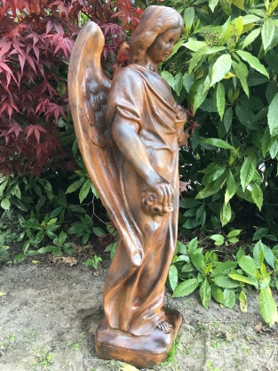 Stehender Engel aus Oxid - 105 cm - Stein